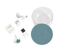 Colcolo Induction Cat Water Quiet with Multi Layer Three Drinking Modes Drinking Container for Small Dogs Vacation, Green