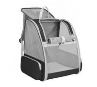 Colcolo Industrial Carrier Pet Backpack Carrier Cat Backpack Backpack With Steel Wire Frame Fiber Rod Support And Ventilated Mesh suitable for park strolls shopping outings commutes, Black