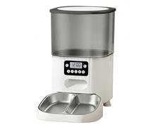 Colcolo Industrial Dispenser Automatic Pet Feeder Food Dispenser With Scheduled Feeding And Portion .5L Capacity And Sealed Storage USB And Power suitable for cats dogs home kitchens, White