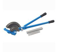 Colcolo Industrial Tube Bender Manual Pipe Bender Conduit Bending Tool Hand Bender with Steel Build Double Groove for 15mm and 22mm Consistent 180, Blue, Style to 2