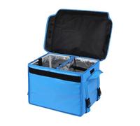 Colcolo Insulated Food Delivery Bag with Divider 30L Lightweight Reusable Takeaway Box Takeaway Food Bag for Catering Beach Picnic, Blue