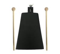 Colcolo Iron Cowbell with Wooden Stick Cowbell Instrument Professional Musical Instrument for Celebration Baseball Game Wedding Kids, 6inch