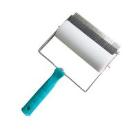 Colcolo Iron Sheet Roller,Cloth Pattern Paint Roller,Professional Tool Art Linen Fabric Texture Cross Pattern Embossed Roller