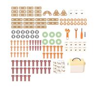 Colcolo Kids Tool Set Construction Toys Manual Development Building Kit Educational Toys for 3 4 5 6 Year Old Children Boys Girls, 143Pcs Storage Box