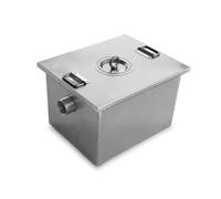 Colcolo Kitchen Oil Separator Collector with Sturdy and Under for Busy Service Lines Suitable for Commercial Kitchens Restaurants Food Trucks Catering Operations, 400 330 280 Mm