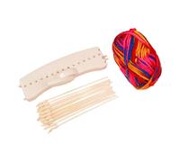 Colcolo Knitting Loom Kit Weaving Loom Beginners Adults DIY Yarn Weaving Kit with Yarn for Knitting Lovers Blankets Bags Cap Shawls