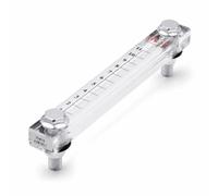 Colcolo Level Gauge Liquid Level Indicator Tank Sight Glass Reservoir Meter With Transparent Acrylic Body And Graduated Scale Metal End Fittings For Leak, size to 4