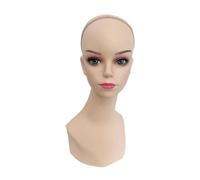 Colcolo Manikin Head Practice with Makeup Sturdy Professional Wig Display Stand Long Neck for Wigs Making