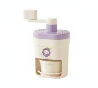 Colcolo Manual Ice Hand Turned Shaved Ice Maker Stainless Kitchen Tool for Snow Cone Making Suitable for Kids Home Use Vendors Small Businesses, Purple