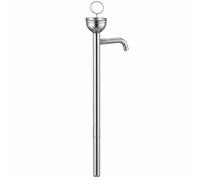 Colcolo Manual Oil Pump Stainless Steel Drum Dispenser Hand Operated Extractor With Side Outlet Reduced Controlled Fluid Transfer Suitable for workshops, 93cm, Bowl-shaped Oil Pump