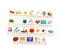 Colcolo Matching Letter Game Alphabet Spelling Match and Spell Cognitive Development Early Learning Wooden Blocks for 4 5 6 Years Old