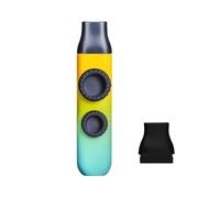 Colcolo Mini Kazoo Flute Kazoo Whistle Humming Instrument Simple Hand Use With Piece For music training party favors small, Matte Cyan-orange
