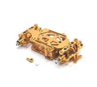 Colcolo Mini Remote Control Slide Chassis Compact Metal Frame Aluminum Alloy Motor Vehicle Adjustable Rear Drive Differential Suitable for Custom Builds Enthusiast Tinkering, Gold