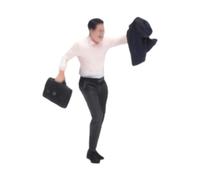 Colcolo Miniature Men Figure Model Figurine DIY Projects Collectible Prop Layout Decoration Gift Mini People Model Diorama Scenery, No Hat