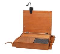 Colcolo Model Building Table Workstation, Portable Workbench for Gundam Model Making, Organizer Model Kit Tool Box, Workbench with Light Work Station for Coloring, Craft,Polishing High-Precision Work