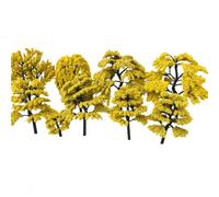 Colcolo Model Tree for Farm Scene Miniature Tree Accessory Authentic Landscape Long- Material Feature Suitable for Model Layouts Educational Activities, Withered Green Mixed, 3-5cm (Set of 5)