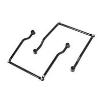 Colcolo Motorcycle Bracket Heavy Duty Iron Side For Soft Luggage Stabilizer Anti Sagging Rear Wheel Protection Suitable For Motorcycles, Black Iron Rod Finish