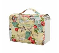 Colcolo Multi Layer Pencil Case Organizer Pouch Storage Bag Holder with 255 Slots and 5 Layers in Canvas with Handle Suitable for Artists Students Teachers, Array, Beige