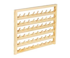 Colcolo Multi-Spool Sewing Thread Rack, Wall-Mounted Holder, Organizer Shelf for Mini Sewing, Quilting, Jewelry, Embroidery, 54 Spool