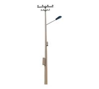 Colcolo N Scale Power Pole Scenery Decor 3V Miniature Realistic 1/150 Telephone Pole for Diorama Scenes Architecture Model Trains