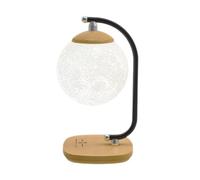 Colcolo NightStand Lamp,Moon Light,Dimming,Ambient Lighting LED Desk Lamp Night Light for Bedrooms Living Rooms Offices Kids Room, Wood Color