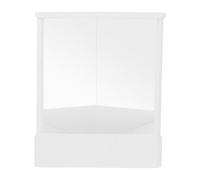 Colcolo Non Reversing Mirror, Inverted Mirror, 23x19cm Stable True Image Reflection Cosmetic Stand, Left & Right Not Reversed Mirror for Makeup Vanity Bathroom Table Dresser, Women Gifts White