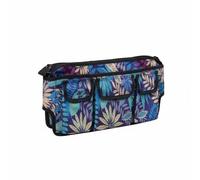 Colcolo Organizer Pouch Rolling Support Storage, Style to 2, Array, Leaf Pattern with Front Pockets
