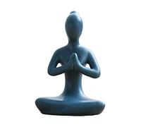 Colcolo Ornaments Ceramics Home Decor Abstract Art Figurine Statue Small Living Room Bedroom Shelf Decor Crafts, Blue 2