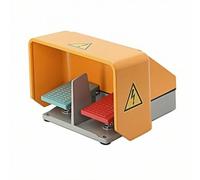 Colcolo Pedal Switch Industrial Foot Switch Pedal Controller Twin Pedal Control With Rugged Aluminum Alloy Body And Textured suitable for machine tools factory automation