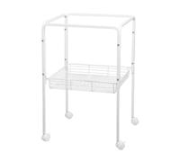 Colcolo Pet Bird Cage Stand Column Cage Mobile Shelf with Storage Sturdy Birdcage Display Accessory Elevated Artistic Cage Stand