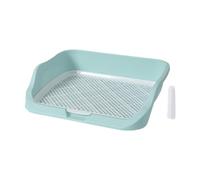Colcolo Pet Toilet Litter Box Keep Paws and Floors Pet Training Pads Holder Pet Training Pad Holder for Indoor Outdoor Bunny, Light Blue