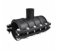 Colcolo Pipeline Repair Coupling Pipe Clamp Connector Saddle Fitting with Split Body Assembly in Solid HDPE for Quick Mounting and Leak Control Suitable for, 63 32, Pe Increasing Joint