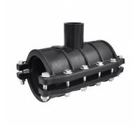 Colcolo Pipeline Repair Coupling Pipe Clamp Connector Saddle Fitting with Split Body Assembly in Solid HDPE for Quick Mounting and Leak Control Suitable for, 110 63, Pe Increasing Joint
