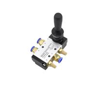 Colcolo Pneumatic Manual Control Valve 1/4" Thread Accurate Smooth, Leakpoof, Good Sealing, Manual Control Push Pull 5 Way 2 Position, PC12 02