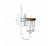 Colcolo Polished Metal CO2 Space-Saving Low-Profile Design, CO2 misting device with Suction Cup, for Planted Tanks, L