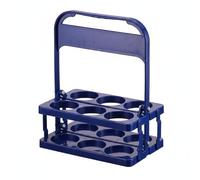 Colcolo Portable Beer Carrier Six-Bottle Drink Storage Foldable Basket Holder with Suitable for Social Events Celebrations Barbecue Gatherings, Blue, Blue, Small Approx. 300ml