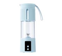 Colcolo Portable Electric Juicer Personal Bottle With 450ML Capacity And Detachable Motor Base For Easy Cleaning Making Fruit And Vegetable Juice Suitable For Picnics, Light Blue