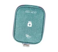 Colcolo Portable Medicine Storage Bag Travel Medication Organizer Oxford cloth Compact Empty First Aid Kits First Aid Box for Office, green and S