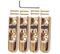 Colcolo Premium 4-String Bass Bridge with Essential Tools, gold, 60.5X15.7mm