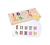 Colcolo Preschool Learning Toy Counting Number Number Writing Practice Color Cognition for Kids Math Manipulatives Early Education