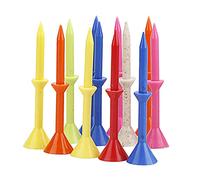 Colcolo Professional Plastic Wedge golf professional tees 12 Pack Golfer Training Aid Reusable Flexible Outdoor Range Practice Driving Sports Accessories, 83mm