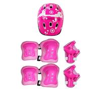 Colcolo Protective Gear for Children Skating Protective with Anti-collision for Wrist Knee Elbow Pads 7, pink