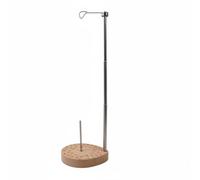 Colcolo Rack Thread Stand Spool Holder Cone Guide With Weighted Beech Foot And Adjustable Rod For Smooth Vertical Thread Path Suitable for quilting embroidery crafting home sewing