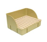 Colcolo Raised Small Bunny Litter Tray | Easy to Clean, Litter Tray with Removable mesh surface, Double Layer, Green