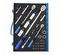 Colcolo Ratchet Wrench Click Driver with Fine Tooth Ratchet and Clear Markings for Control Suitable for auto Garage tasks do it Yourself Projects, Blue 88226 33-Pc Set