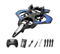 Colcolo RC Airplane 2 Speed Remote Control Fighter Jet, Easy to Fly for Beginners, Durable Foam RC Plane for Kids & Adults 14+, Outdoor Toy with 2.4GHz Remote (Blue)