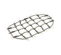 Colcolo RC Car Decoration Luggage Net High Simulation with Metal Hook Elastic Mesh for 1/12 1/8 Hobby Model Vehicles Climbing Car, green