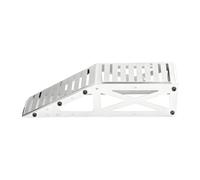 Colcolo RC Car Obstacle Ramp Bridge Stainless Steel,Practical Realistic Portable Accessory Single for 1/30 1/24 1/18 1/12, silver