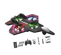 Colcolo RC Plane 2.4Ghz Remote Control Foam Airplane Toy, Quadcopter, Hovering, LED Light, 360 Flip Rotation Mode, 2 Speeds Adjustable, 6CH Roll Fixed Wing Aircraft Anti Falling Easy to Fly Adults
