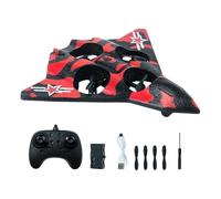 Colcolo RC Plane 2.4Ghz Remote Control Foam Airplane Toy, Quadcopter, Hovering, LED Light, 360 Flip Rotation Mode, 3 Speeds Adjustable, Fixed Wing Aircraft Fighter Jet Model Easy to Fly Adults